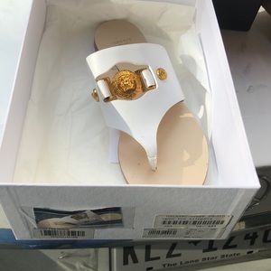Versace open toe slippers